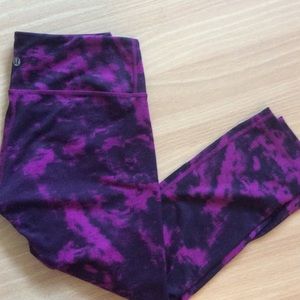 Lulu lemon wunder under crop breezie regal plum